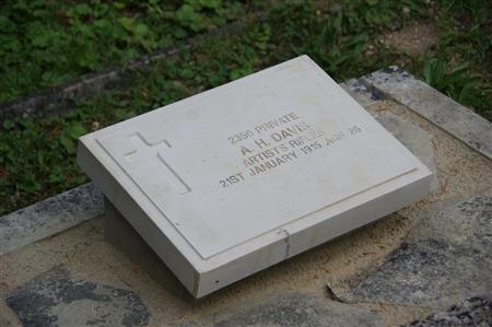 Galliopoli marker in Newtown Road Cemetery, Newbury