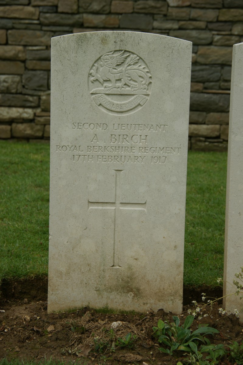 Arthur Birch's grave
