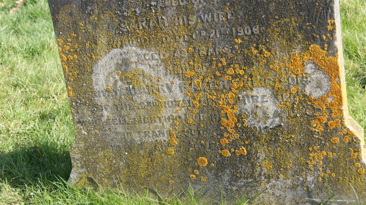 Inscription on gravestone