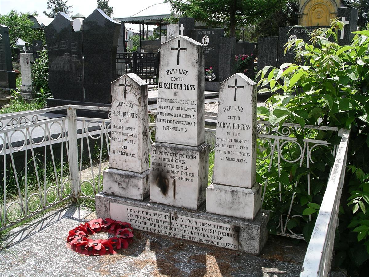 Lorna Ferris' grave in Kragujevac