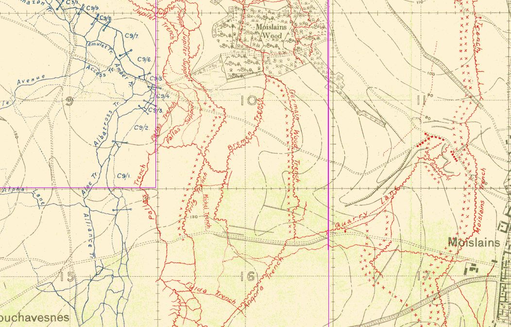 Trench map